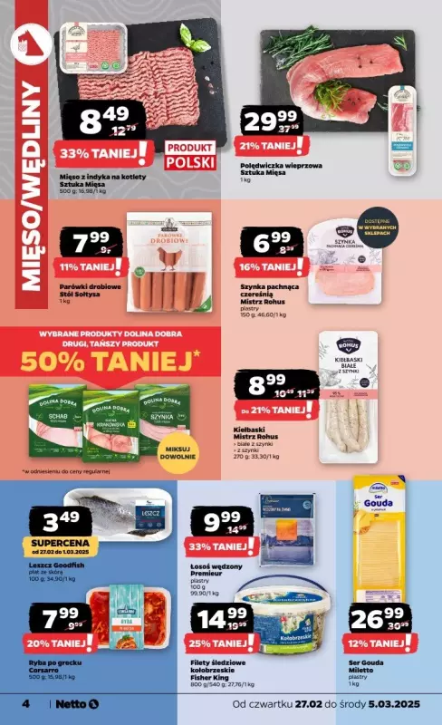 Netto - gazetka promocyjna Gazetka Spożywcza od czwartku 27.02 do środy 05.03 - strona 4