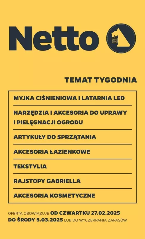 Netto - gazetka promocyjna Gazetka Non Food od czwartku 27.02 do środy 05.03