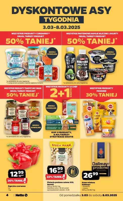 Netto - gazetka promocyjna Gazetka Spożywcza od poniedziałku 03.03 do soboty 08.03 - strona 4