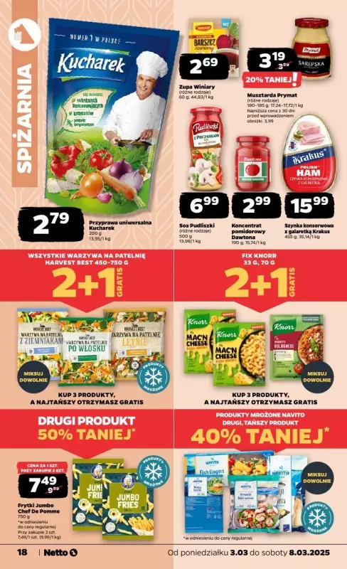 Netto - gazetka promocyjna Gazetka Spożywcza od poniedziałku 03.03 do soboty 08.03 - strona 18