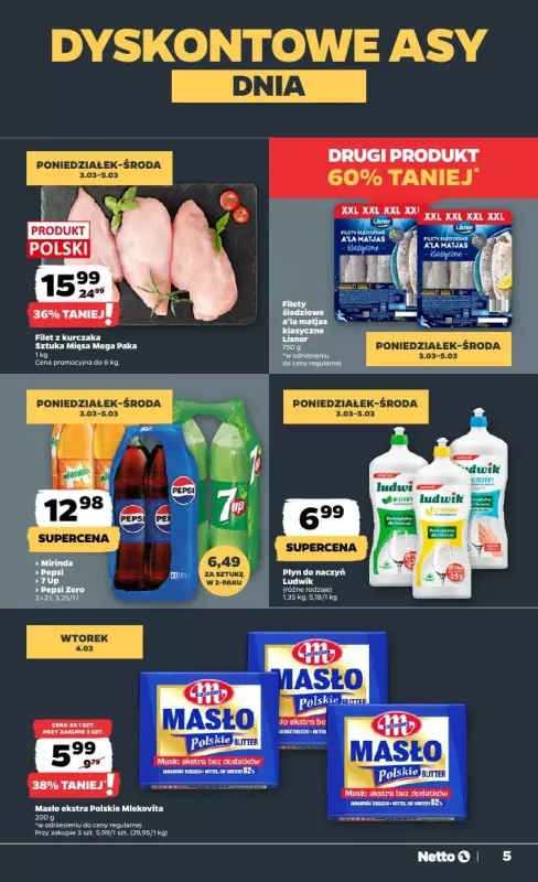 Netto - gazetka promocyjna Gazetka Spożywcza od poniedziałku 03.03 do soboty 08.03 - strona 5