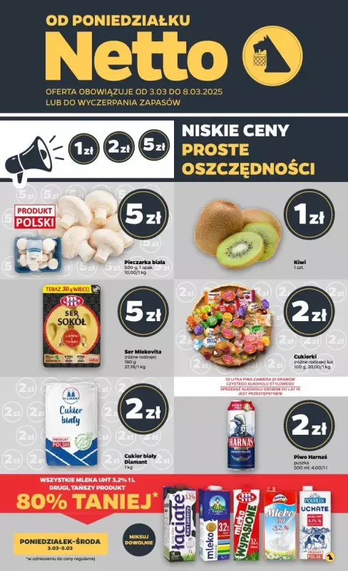 Netto - gazetka promocyjna Gazetka Spożywcza od poniedziałku 03.03 do soboty 08.03