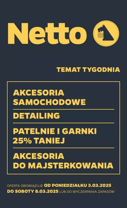 Netto - gazetka promocyjna Gazetka Non Food od poniedziałku 03.03 do soboty 08.03