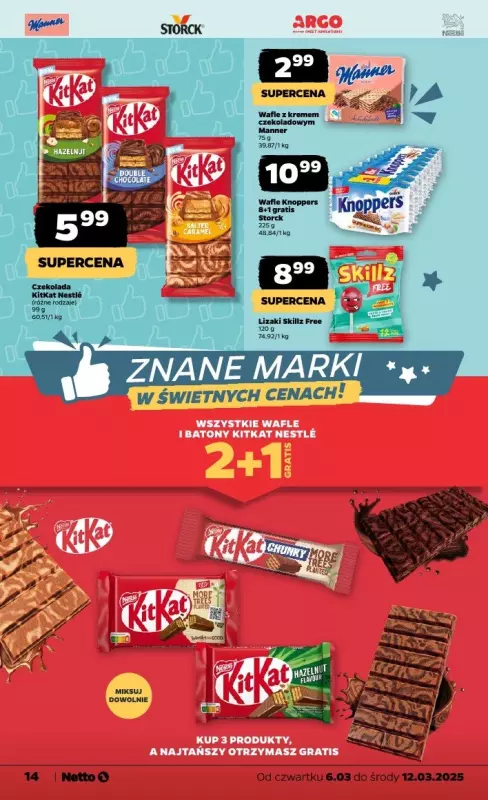 Netto - gazetka promocyjna Gazetka Spożywcza od czwartku 06.03 do środy 12.03 - strona 14