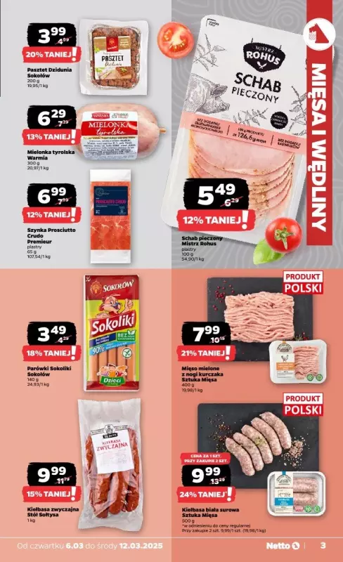 Netto - gazetka promocyjna Gazetka Spożywcza od czwartku 06.03 do środy 12.03 - strona 3