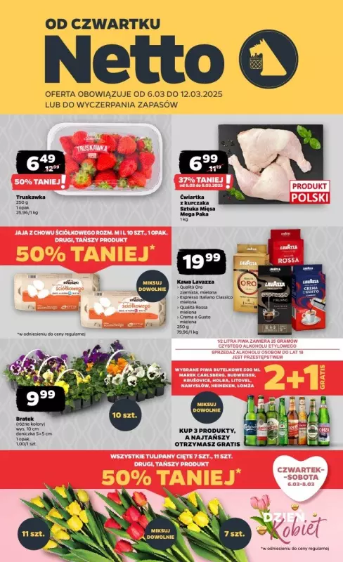 Netto - gazetka promocyjna Gazetka Spożywcza od czwartku 06.03 do środy 12.03