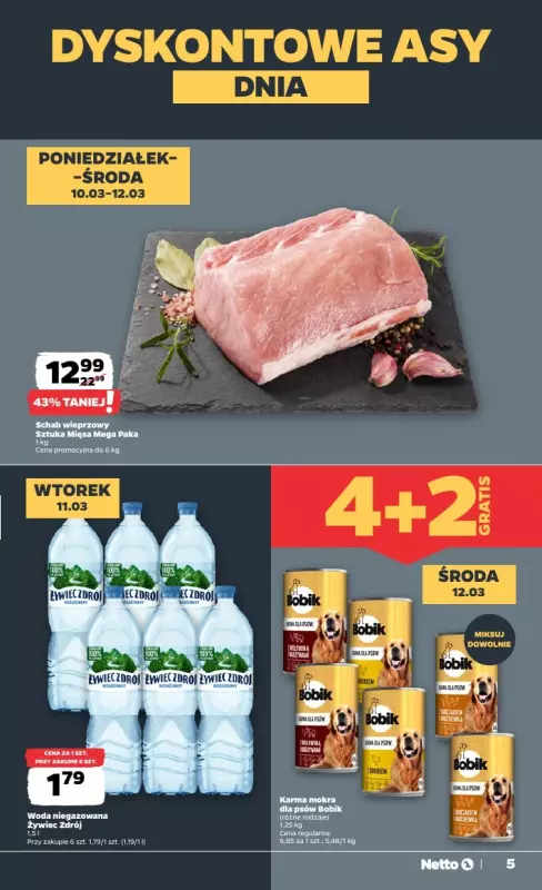 Netto - gazetka promocyjna Gazetka Spożywcza od poniedziałku 10.03 do soboty 15.03 - strona 5