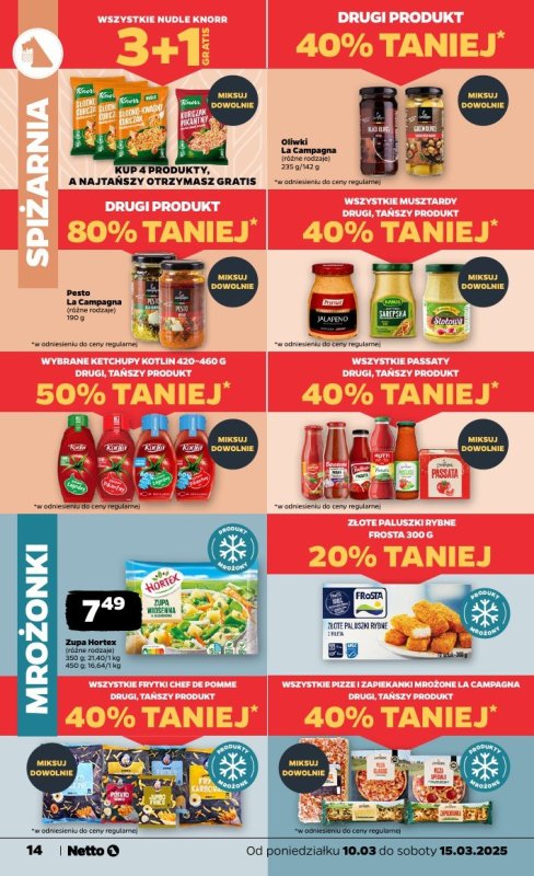 Netto - gazetka promocyjna Gazetka Spożywcza od poniedziałku 10.03 do soboty 15.03 - strona 14