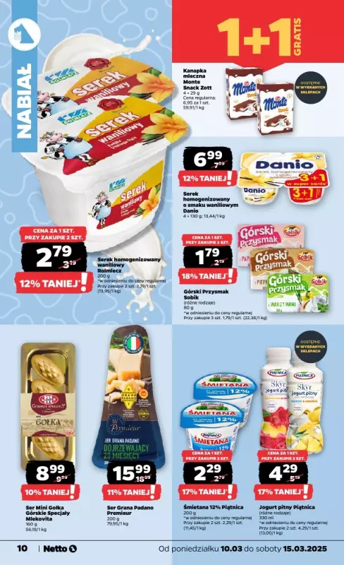 Netto - gazetka promocyjna Gazetka Spożywcza od poniedziałku 10.03 do soboty 15.03 - strona 10