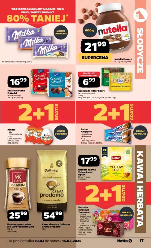 Netto - gazetka promocyjna Gazetka Spożywcza od poniedziałku 10.03 do soboty 15.03 - strona 17