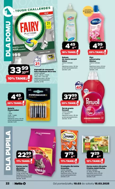 Netto - gazetka promocyjna Gazetka Spożywcza od poniedziałku 10.03 do soboty 15.03 - strona 22