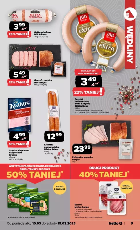 Netto - gazetka promocyjna Gazetka Spożywcza od poniedziałku 10.03 do soboty 15.03 - strona 9