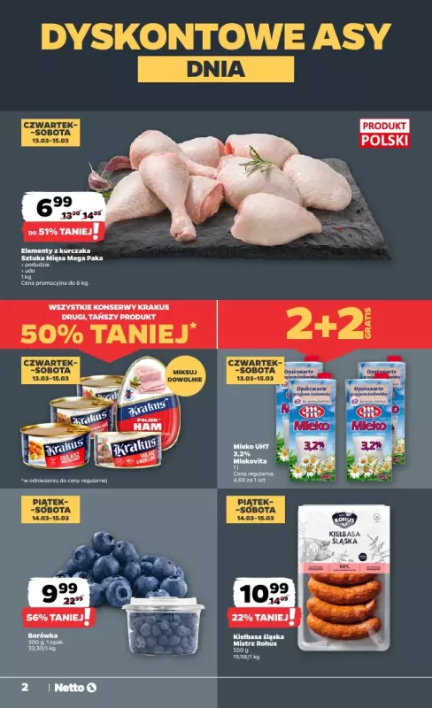 Netto - gazetka promocyjna Gazetka Spożywcza od czwartku 13.03 do środy 19.03 - strona 2