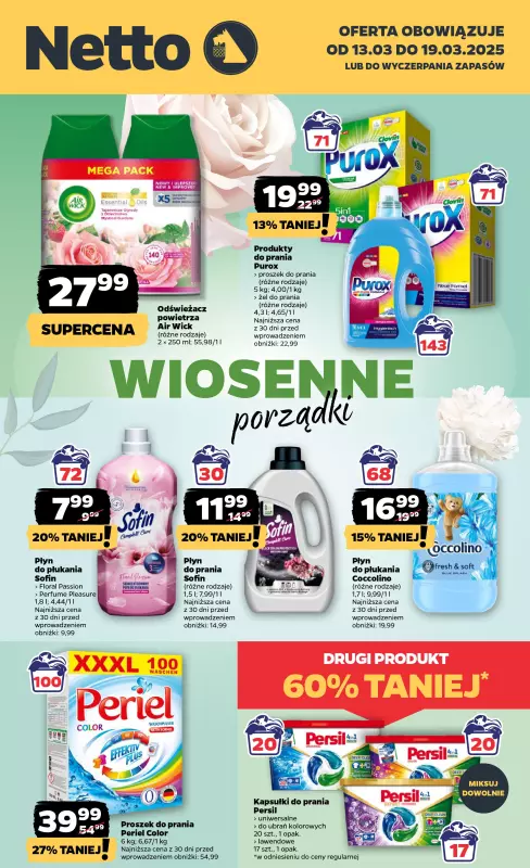 Netto - gazetka promocyjna Wiosenne porządki z Netto!  