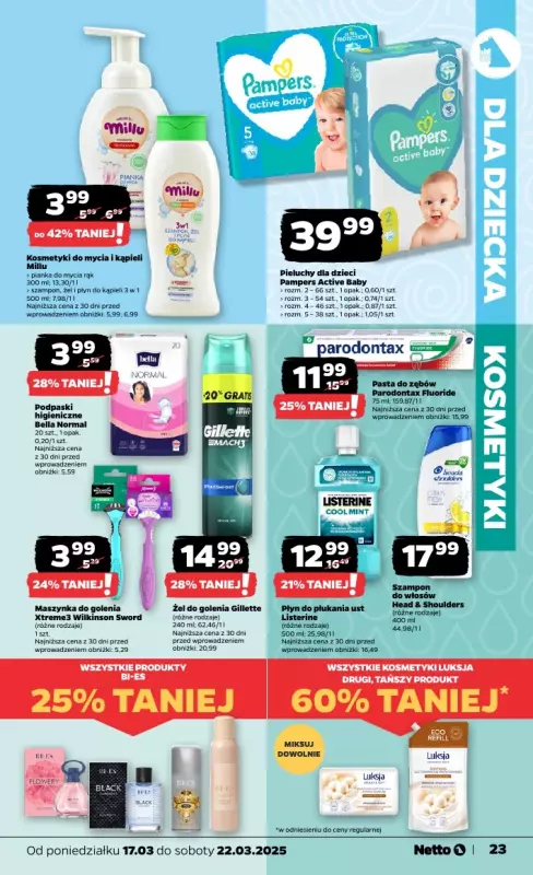 Netto - gazetka promocyjna Gazetka Spożywcza od poniedziałku 17.03 do soboty 22.03 - strona 23