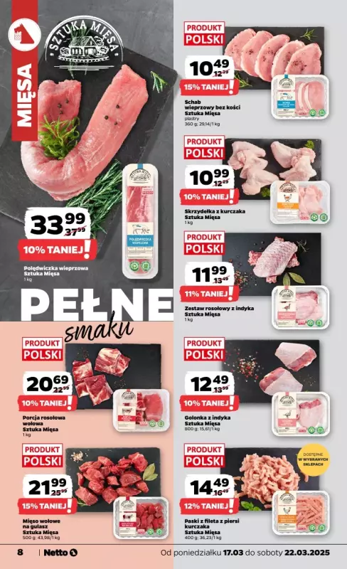 Netto - gazetka promocyjna Gazetka Spożywcza od poniedziałku 17.03 do soboty 22.03 - strona 8