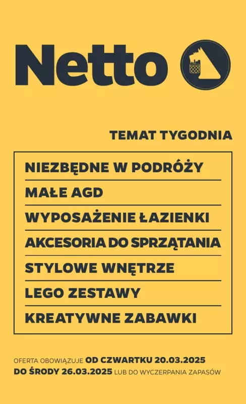 Netto - gazetka promocyjna Gazetka Non Food od czwartku 20.03 do środy 26.03