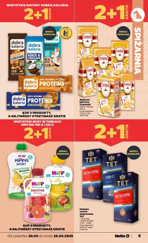 Netto - gazetka promocyjna Gazetka Spożywcza od czwartku 20.03 do środy 26.03 - strona 5