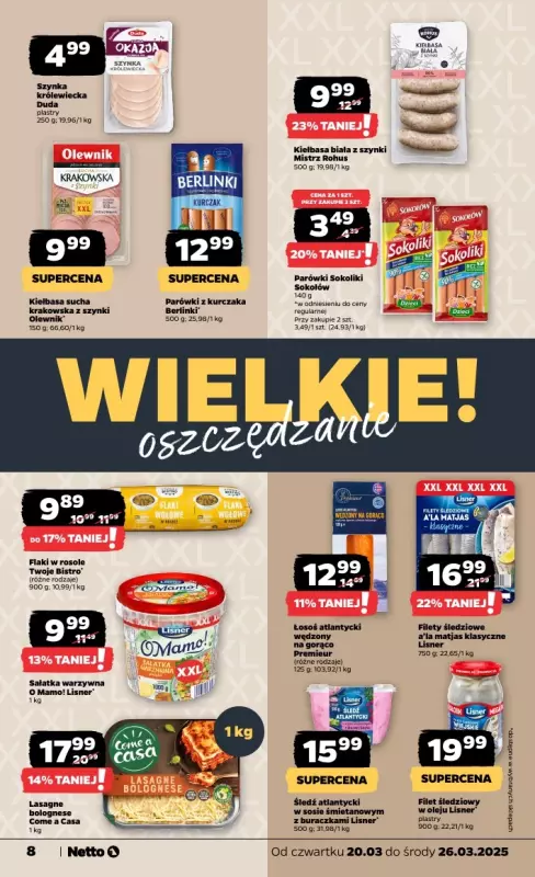 Netto - gazetka promocyjna Gazetka Spożywcza od czwartku 20.03 do środy 26.03 - strona 8