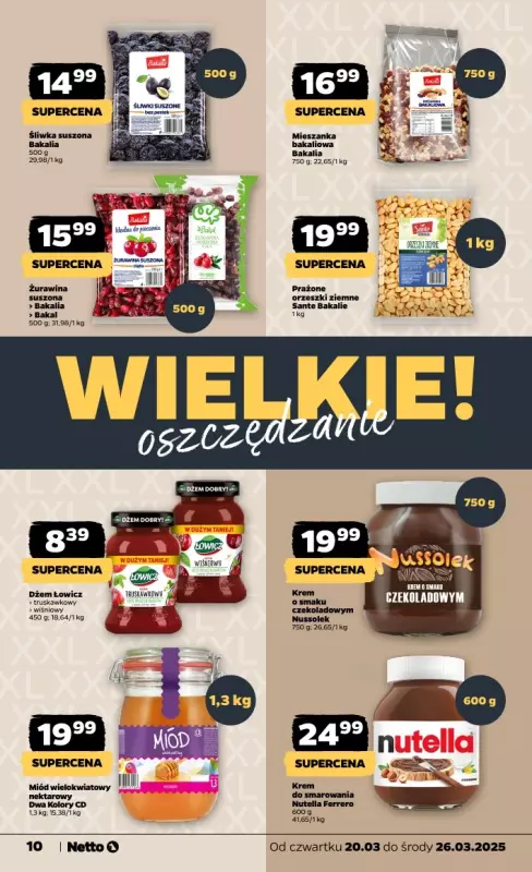 Netto - gazetka promocyjna Gazetka Spożywcza od czwartku 20.03 do środy 26.03 - strona 10