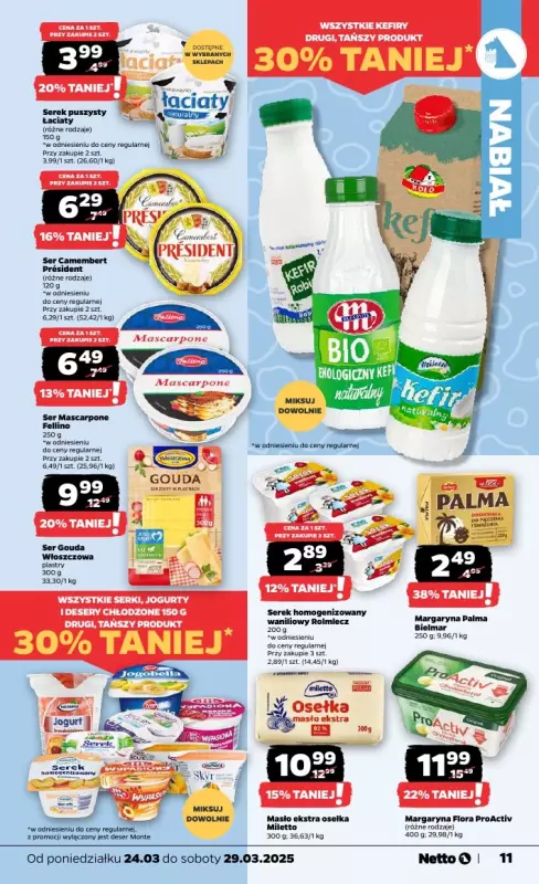 Netto - gazetka promocyjna Gazetka Spożywcza od poniedziałku 24.03 do soboty 29.03 - strona 11