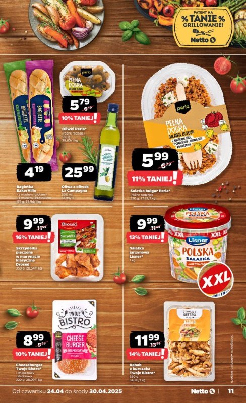 Netto - gazetka promocyjna Gazetka Spożywcza od czwartku 24.04 do środy 30.04 - strona 11