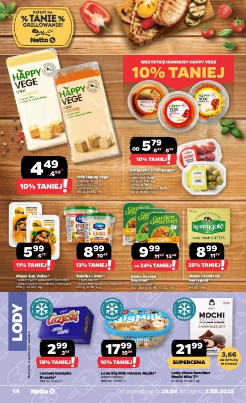 Netto - gazetka promocyjna Gazetka Spożywcza od poniedziałku 28.04 do piątku 02.05 - strona 14