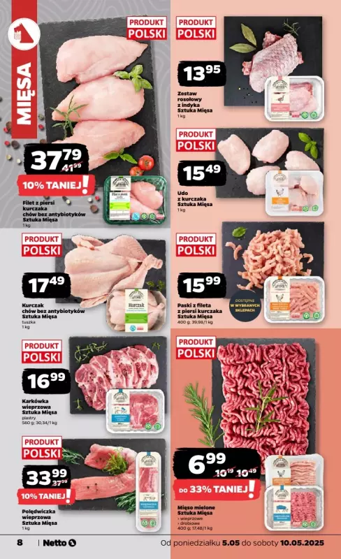 Netto - gazetka promocyjna Gazetka Spożywcza od poniedziałku 05.05 do soboty 10.05 - strona 8