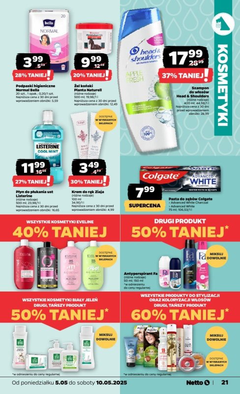Netto - gazetka promocyjna Gazetka Spożywcza od poniedziałku 05.05 do soboty 10.05 - strona 21