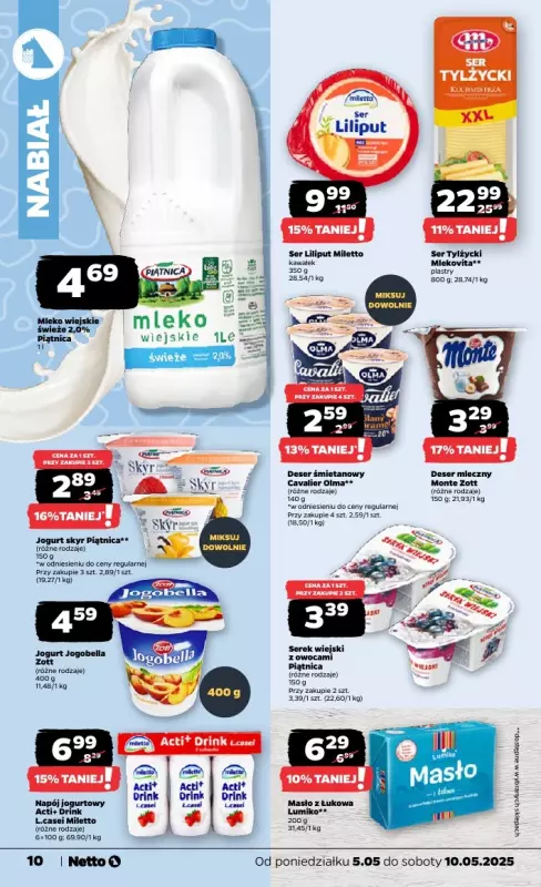 Netto - gazetka promocyjna Gazetka Spożywcza od poniedziałku 05.05 do soboty 10.05 - strona 10