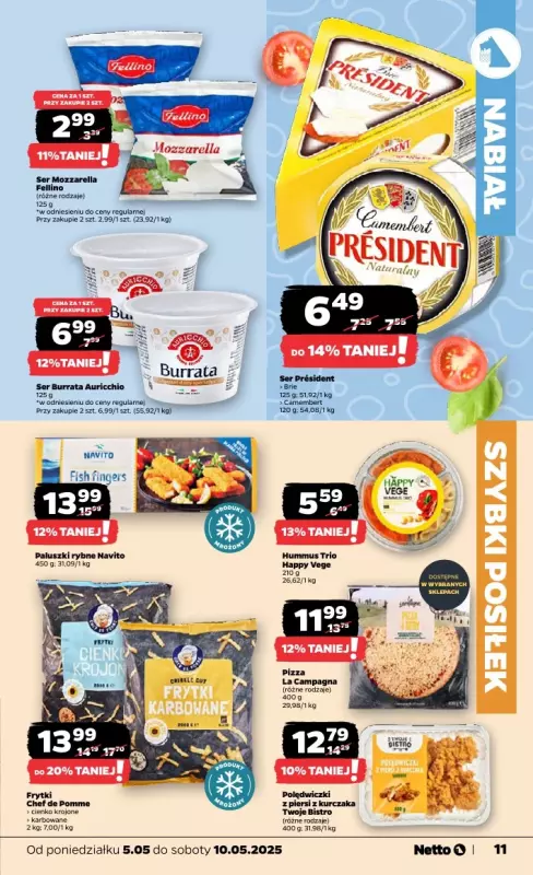 Netto - gazetka promocyjna Gazetka Spożywcza od poniedziałku 05.05 do soboty 10.05 - strona 11