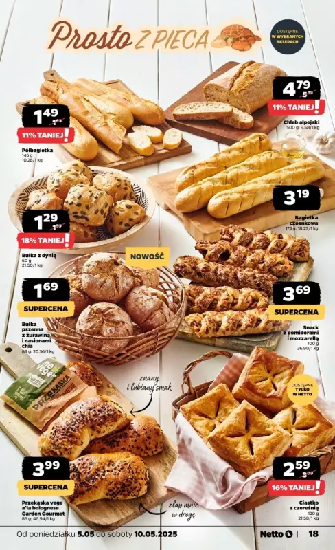 Netto - gazetka promocyjna Gazetka Spożywcza od poniedziałku 05.05 do soboty 10.05 - strona 18