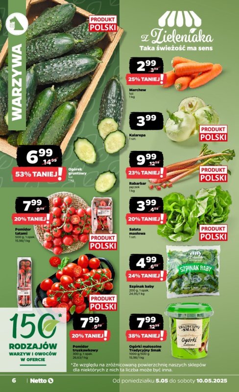 Netto - gazetka promocyjna Gazetka Spożywcza od poniedziałku 05.05 do soboty 10.05 - strona 6