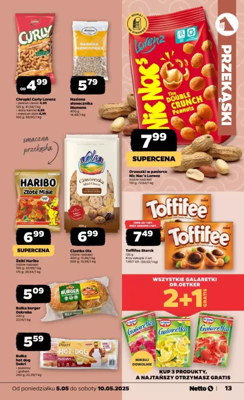 Netto - gazetka promocyjna Gazetka Spożywcza od poniedziałku 05.05 do soboty 10.05 - strona 13