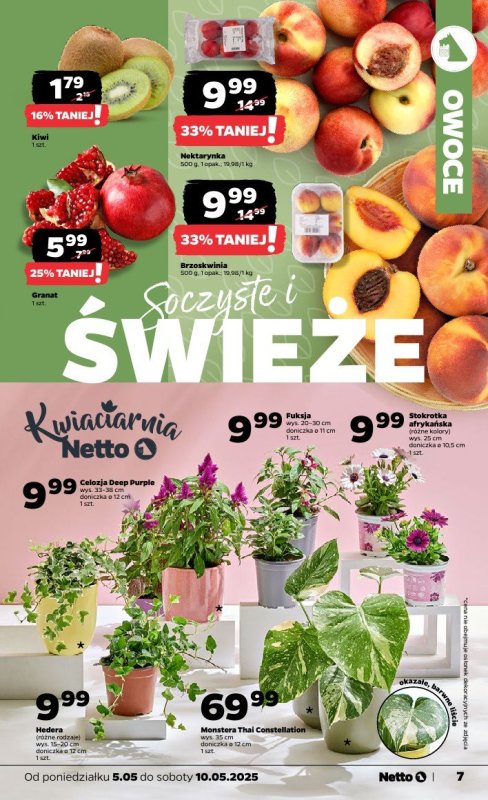 Netto - gazetka promocyjna Gazetka Spożywcza od poniedziałku 05.05 do soboty 10.05 - strona 7
