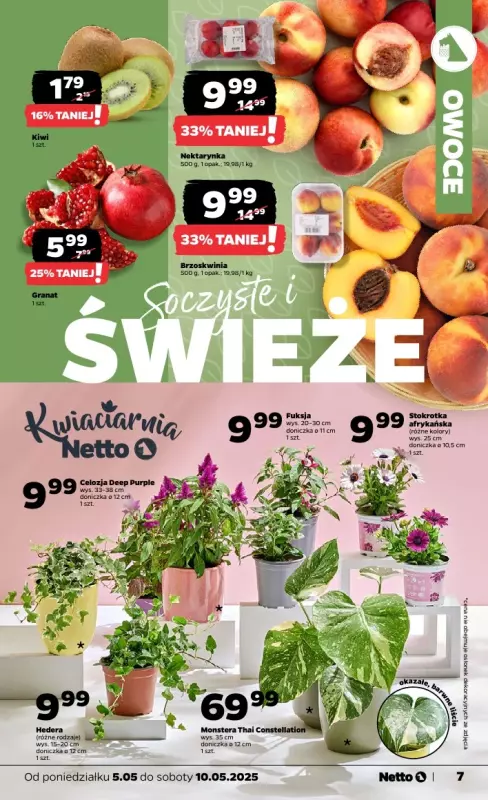 Netto - gazetka promocyjna Gazetka Spożywcza od poniedziałku 05.05 do soboty 10.05 - strona 7