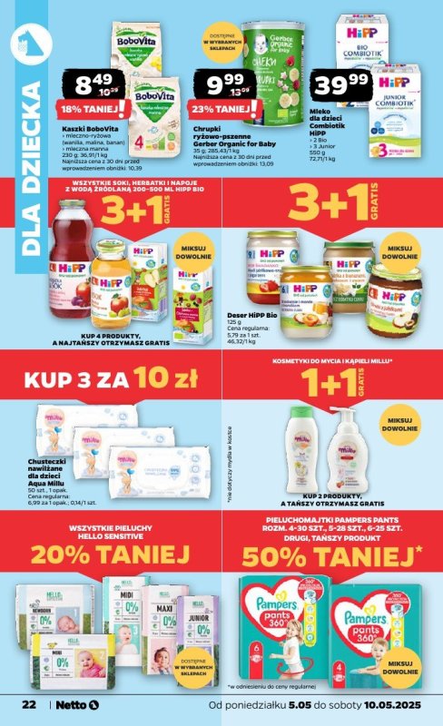 Netto - gazetka promocyjna Gazetka Spożywcza od poniedziałku 05.05 do soboty 10.05 - strona 22