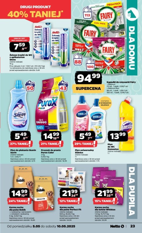 Netto - gazetka promocyjna Gazetka Spożywcza od poniedziałku 05.05 do soboty 10.05 - strona 23