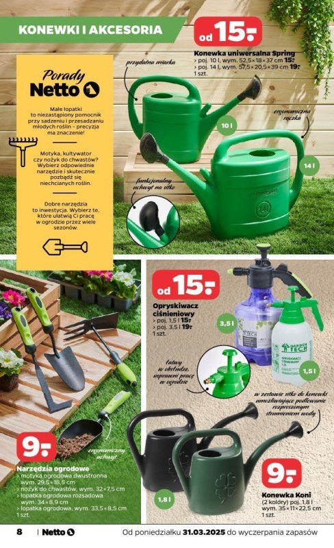 Netto - gazetka promocyjna Katalog Ogród od poniedziałku 31.03 do soboty 31.05 - strona 8
