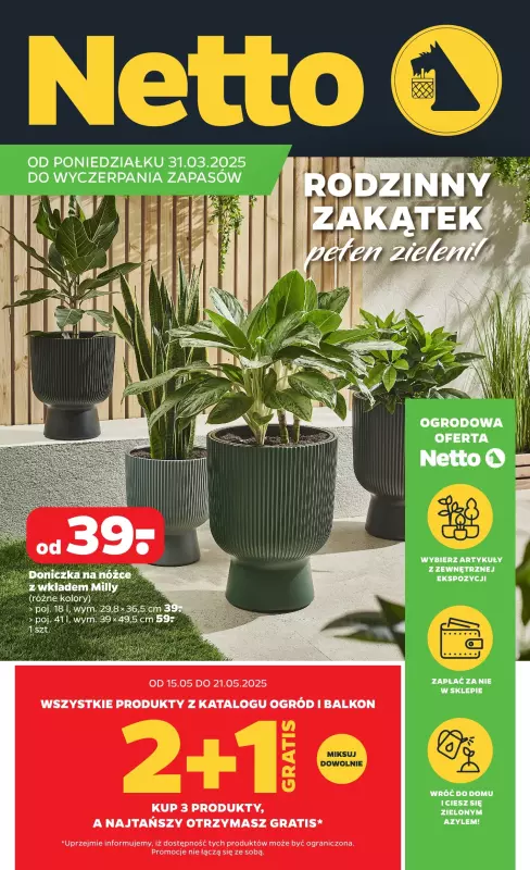 Netto - gazetka promocyjna Katalog Ogród od poniedziałku 31.03 do soboty 31.05