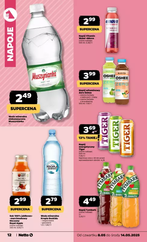 Netto - gazetka promocyjna Gazetka Spożywcza od czwartku 08.05 do środy 14.05 - strona 12