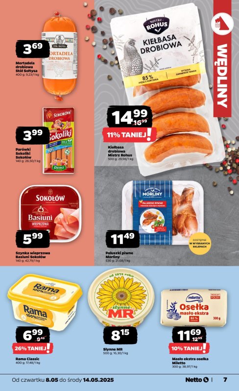 Netto - gazetka promocyjna Gazetka Spożywcza od czwartku 08.05 do środy 14.05 - strona 7