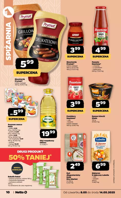 Netto - gazetka promocyjna Gazetka Spożywcza od czwartku 08.05 do środy 14.05 - strona 10