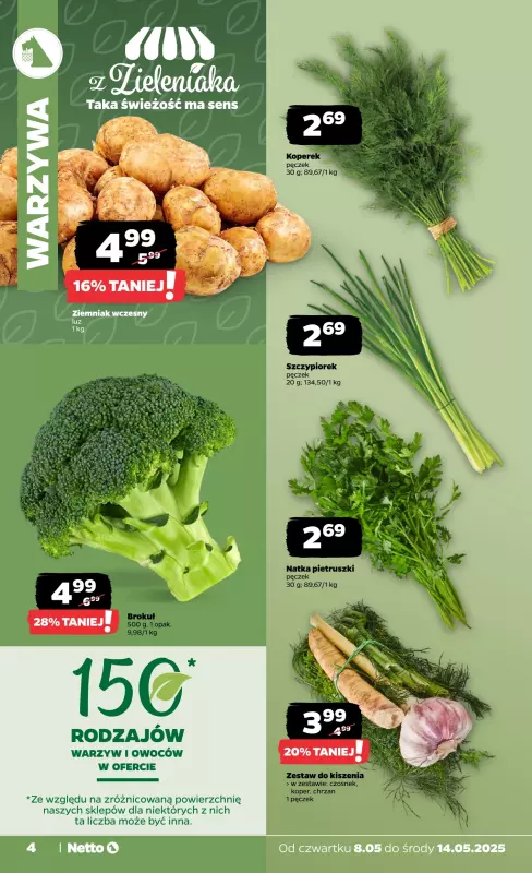 Netto - gazetka promocyjna Gazetka Spożywcza od czwartku 08.05 do środy 14.05 - strona 4