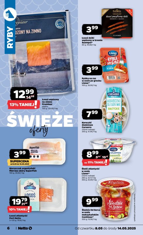 Netto - gazetka promocyjna Gazetka Spożywcza od czwartku 08.05 do środy 14.05 - strona 6
