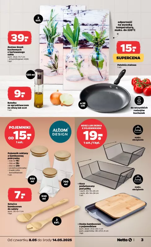 Netto - gazetka promocyjna Gazetka Non Food od czwartku 08.05 do środy 14.05 - strona 3