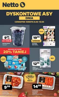 Netto - gazetka promocyjna Dyskontowe Asy w Netto! od czwartku 08.05 do soboty 10.05