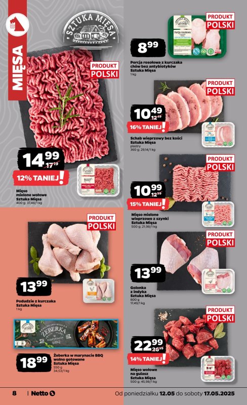 Netto - gazetka promocyjna Gazetka Spożywcza od poniedziałku 12.05 do soboty 17.05 - strona 8