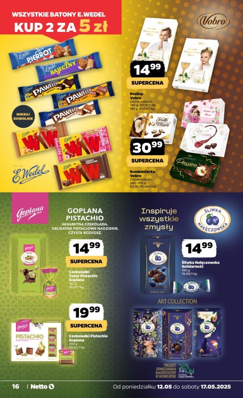 Netto - gazetka promocyjna Gazetka Spożywcza od poniedziałku 12.05 do soboty 17.05 - strona 16