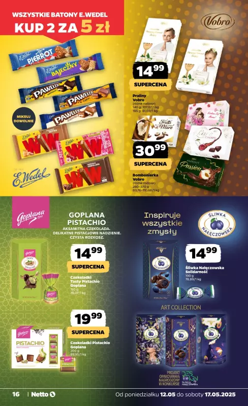 Netto - gazetka promocyjna Gazetka Spożywcza od poniedziałku 12.05 do soboty 17.05 - strona 16